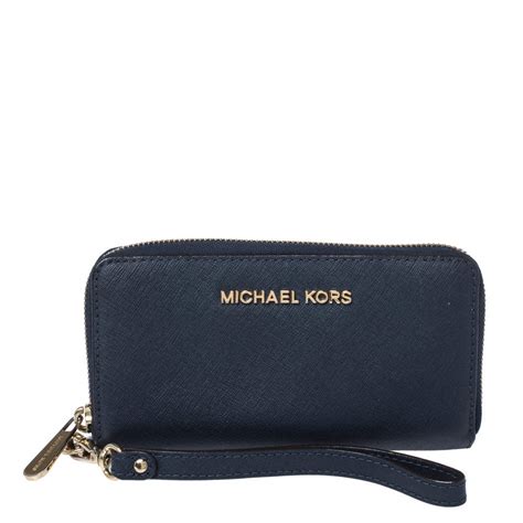 michael kors navy blue wallet